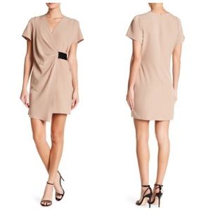 The Vanity Room NWT Lenox crepe faux wrap dress